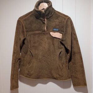 Perfectly Earthy Brown Patagonia Fuzzy Fleece Jacket (S)
